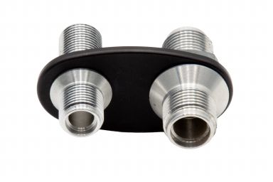 Heater Bulkhead, 2 fitting oval, #6, #8