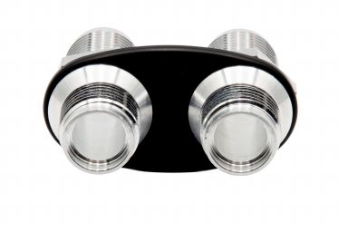 Heater Bulkhead, 2 fitting oval, #10, #10