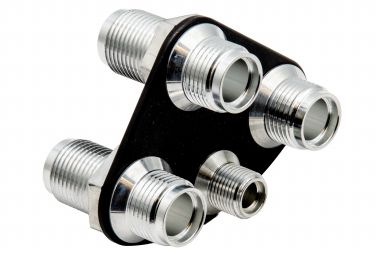Heater & A/C Bulkhead, 4 fitting triangle oval, #6, #10, #10, #10