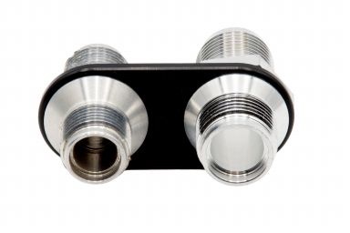 A/C Bulkhead, 2 fitting inline, #8, #10