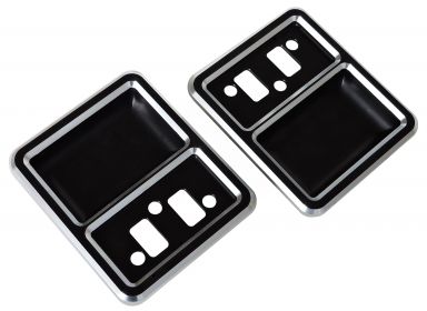 '68-'77 Bronco Billet Interior Door Cups - Silverline Series